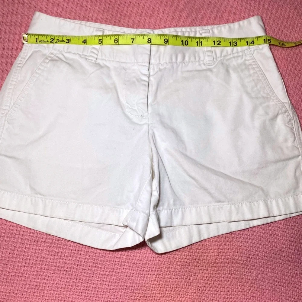 Vineyard Vines Womens White Daybreak Chino Shorts Size 2‎ Cotton Twill Preppy